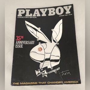PLAYBOY Black and Silver Coffee Table Book